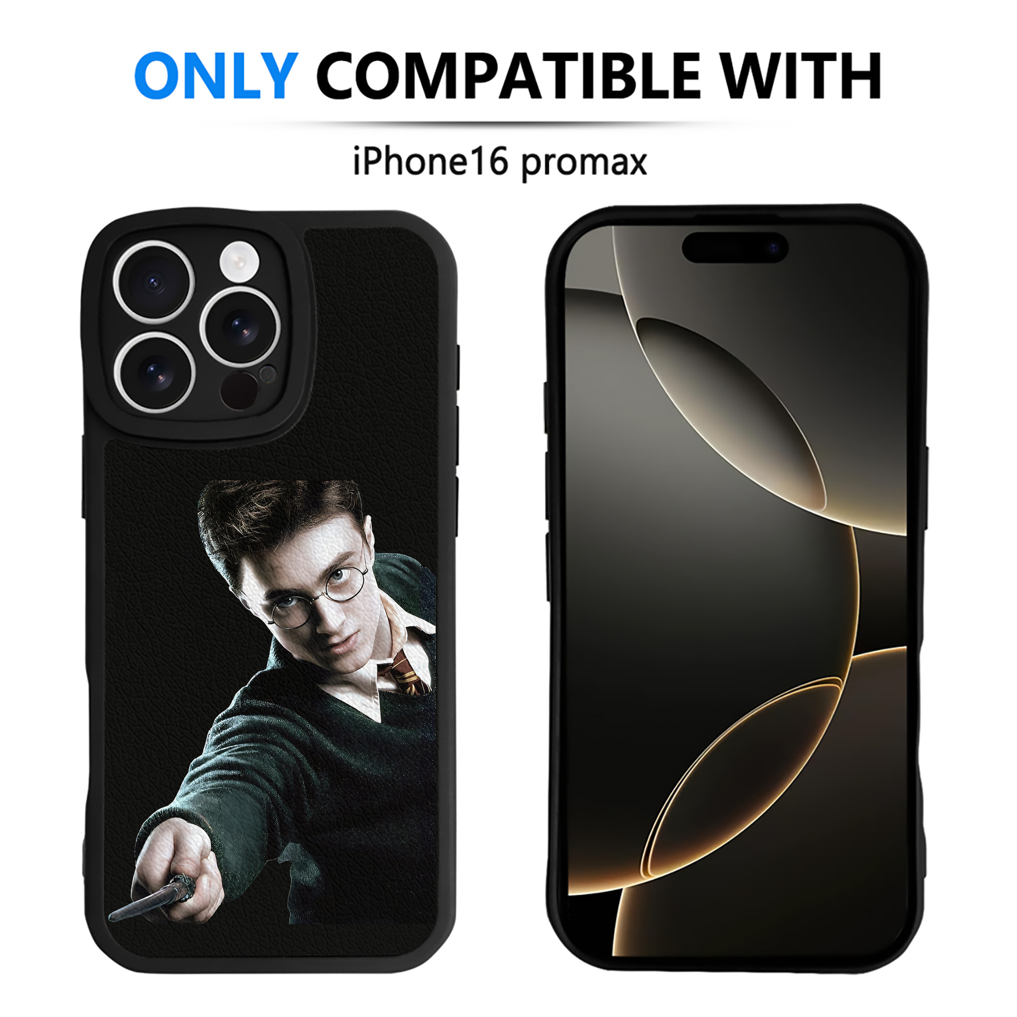 （画像用） Harry Potter ハリー・ポッターシリーズ 【iPhone 16シリーズ対応】シリコンスマホケース（レザー調） 材質：シリコン